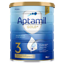 Aptamil Gold Stage 3 Follow up Infant Formula Powder After 12 months 400 gm Bag In Box (Packaging May vary)